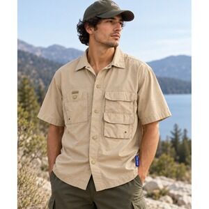 Without Walls Urban Outfitters Men's S Technical Fishing Utility Shirt Gorpcore